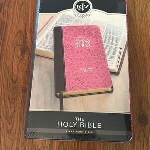 New in package sealed king James version Holy Bible giant print Bible soft leath